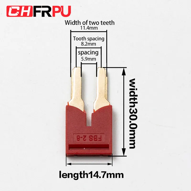 FBS Center contact Fixed Bridge Plug-in bridge for ST6 DIN Rail Terminal Block Accessories FBS 2-8