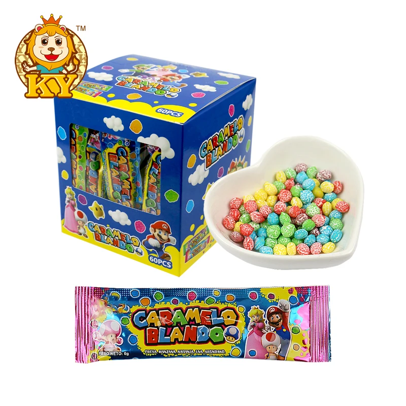 Candies supplier colorful fruit flavor sour soft gummy candy ball sweets