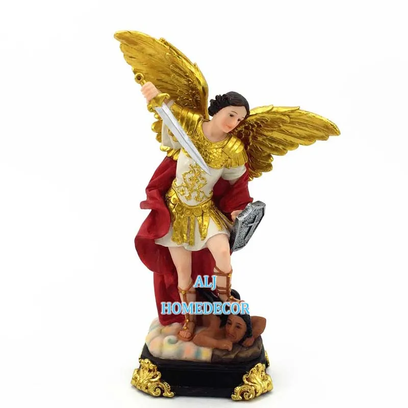 
Roman style St.Michael resin figurines sculptures OEM custom handmade religious catholic art statues 