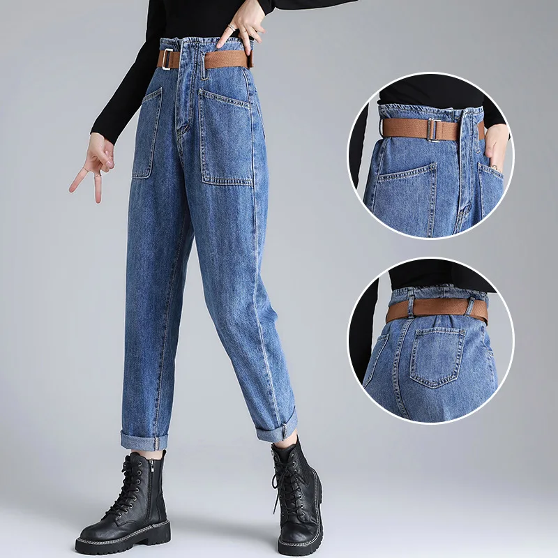 Customized   women  baggy jeans denim pants