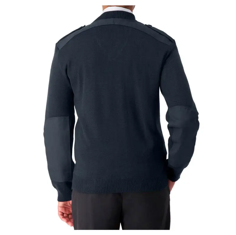 2024 Hot Selling Company Bank Office Employee Pullover Uniform Sweater OEM/ODM Knitted Corporate Airline Uniform Sweater