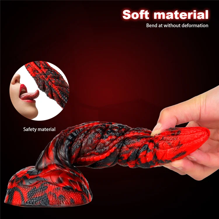 Alien Monster Dildo Double Stimulation Anal Mixed Color Liquid Silicone Dildo For Man Woman Couples