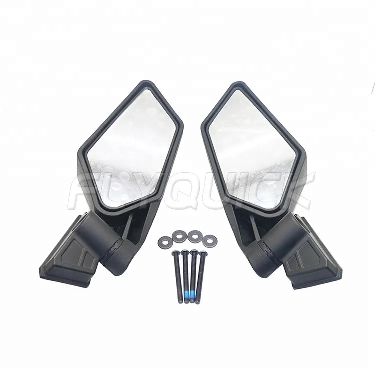 Racing Side Mirrors Set Compatible with  UTV Off-road Can-Am Maverick X3 2017 2018
