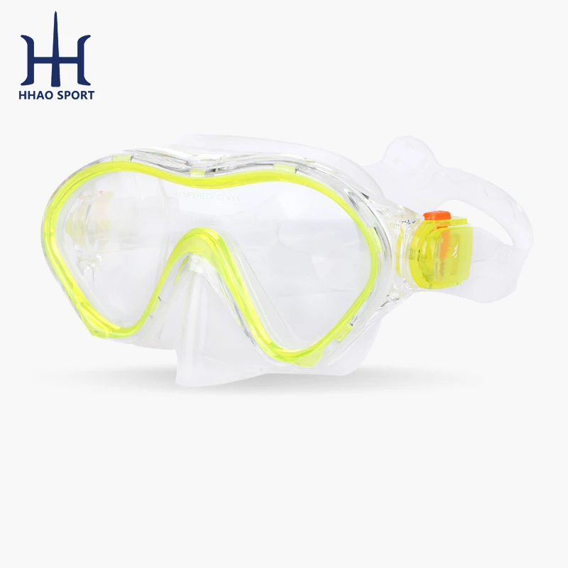 OEM Best Rated Single Glass Pink Sporting Goods Snorkel Diving Mask For Kids Children