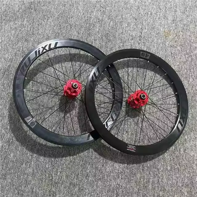 ruedas de bicicleta ultraligeras, llanta doble de 40MM para BMX, juego de ruedas de 20 pulgadas, freno de disco, 406, 451