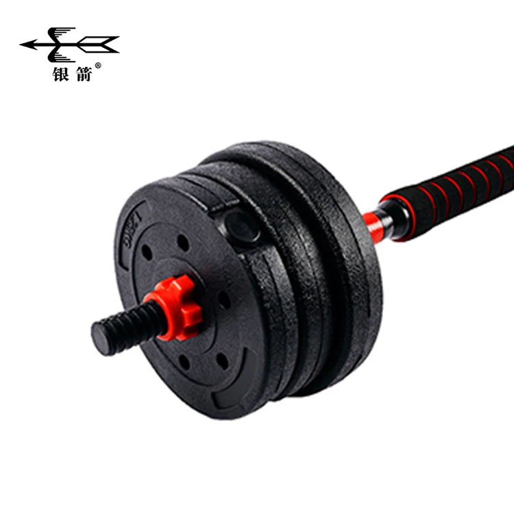 Certificated Black Round Cement Dumbbell Environmentally Friendly Adjustable Dumbbells Cement Weights