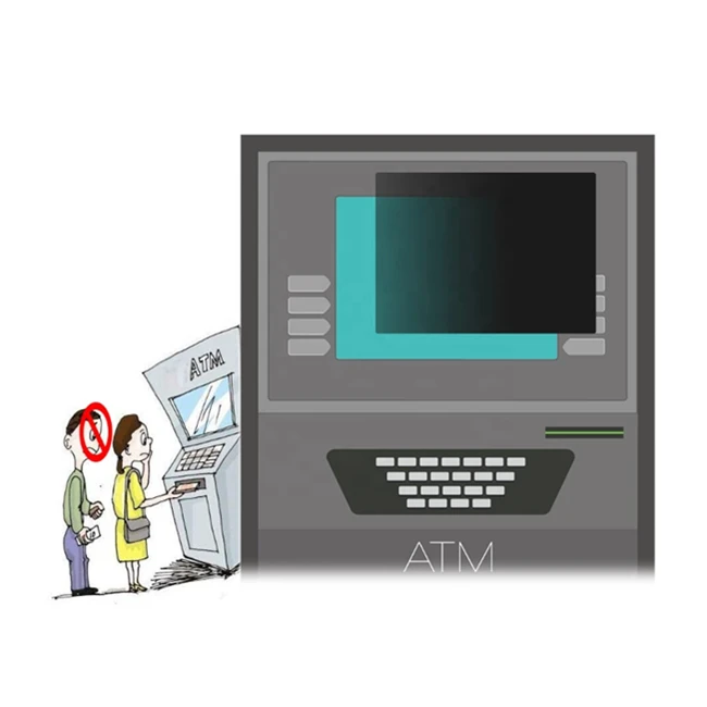 11 Inch Privacy Screen Film for ATM Machine LCD Touch Screen Monitors OEM Custom Made