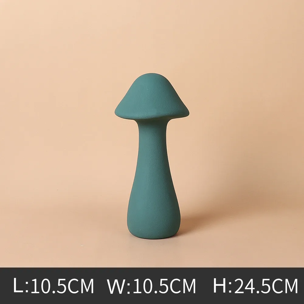 Creative Nordic Modern Home Decor Accessories Mushroom Shape Ceramic Ornaments For Home Decoration