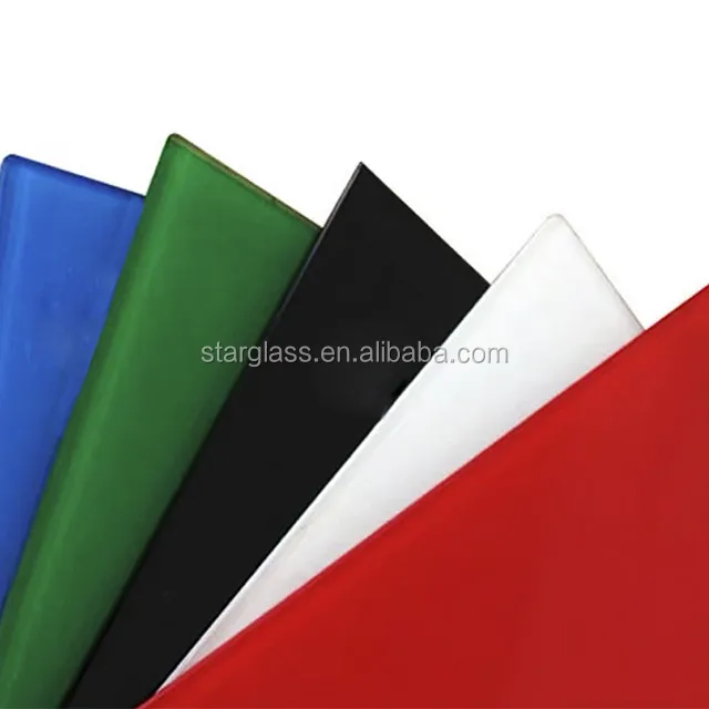 China Supplier Colored Back Painted Lacquered Glass Splashback