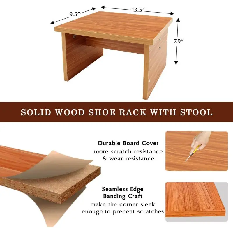 Amazon top 3 tier customized Portable no assembly Foldable designs amazing living wooden bamboo Panel shoe racks for home