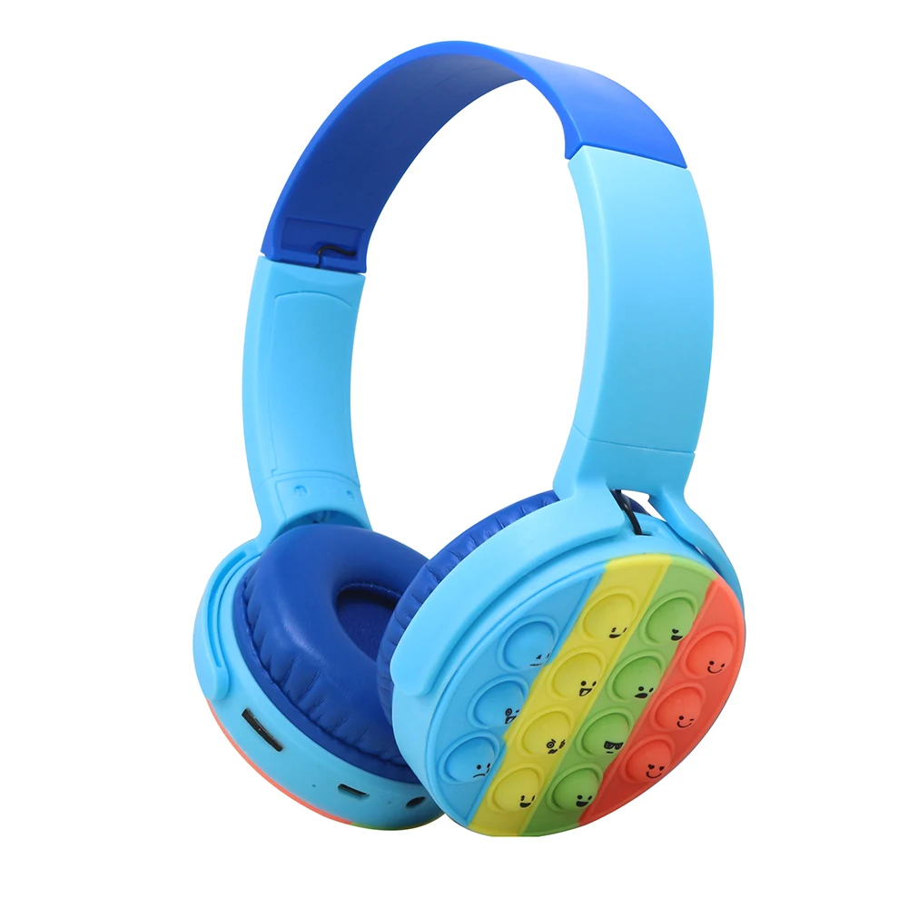 2022 Factory wireless headphone kids pop it headphones Bluetooth headphone for children