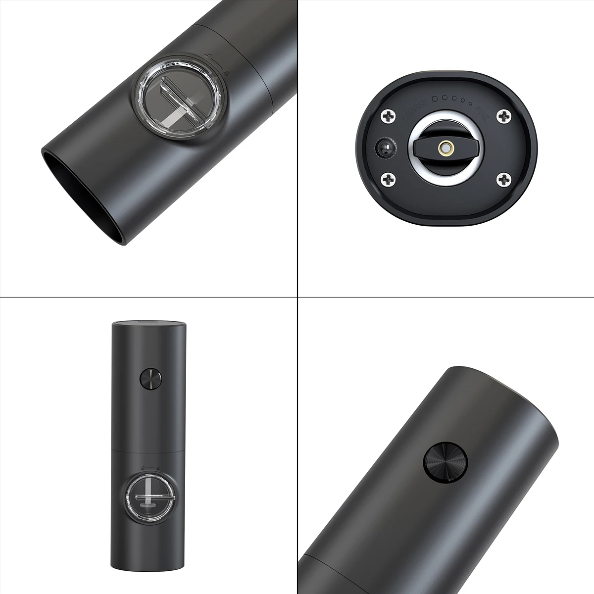 Wholesale Ceramic Pepper Mill Battery Operated Automatic Black Electric Salt And Pepper Grinder