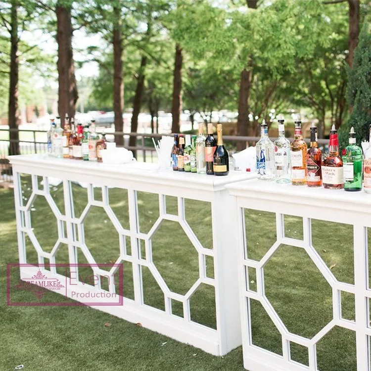 Luxury modern design modern outdoor party gold bar table counter Fold bar table