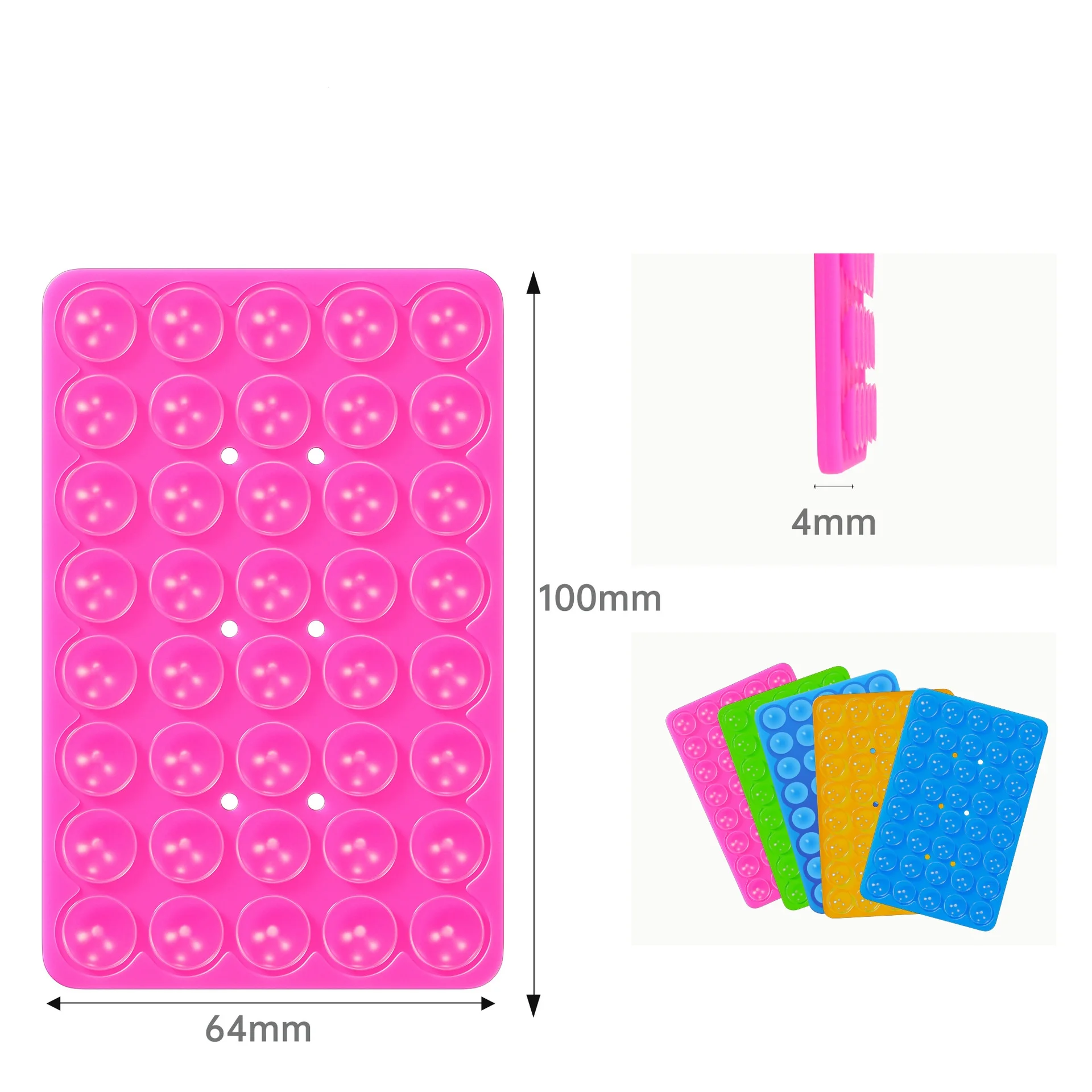 Strong Double-sided Suction Cup Anti Slip Silicone Suction Cups For Mobile Phones Mobile Phone Holder