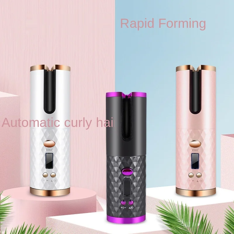 
Wireless charging fully automatic rotary curling stick USB electric curler portable hairdresser Curling Irons 