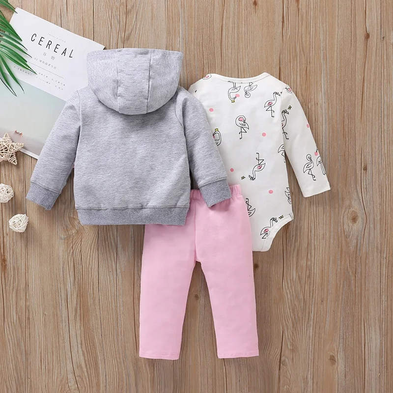 Hot Sale Baby Clothes Set Girl Clothing Set Winter Clothes Newborn Babies Hoodie Baby Apparel