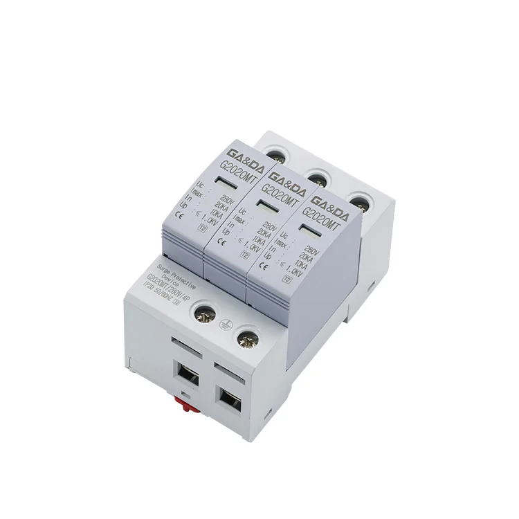  220v прибор переменного тока 3-полюсный для защиты от перенапряжений устройства в Китае (стандарты CE CQC
