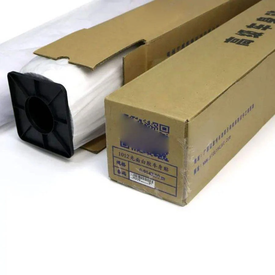 Outdoor PVC Eco Solvent Printing Glossy/Matte White Self Adhesive Vinyl PVC Vinyl Roll