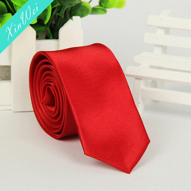 
 Модный Удобный брендовый простой галстук красочный однотонный тонкий узкий галстук  