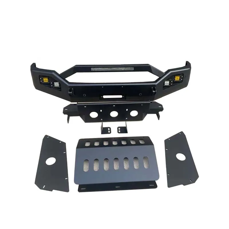 4x4 Offroad Accessories Powder Coated Black Steel  Front Bumper Rear Bumper For GMC Sierra 1500