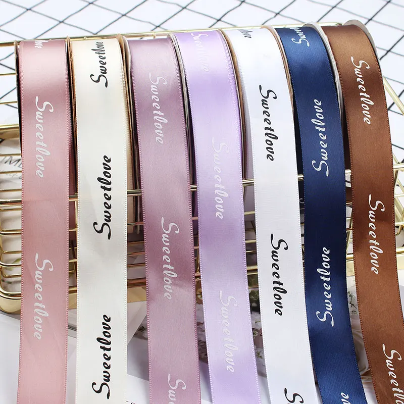 Personalized customized logo 1.5inch Gift ribbon Factory wholesale birthday flowers  gift wrapping ribbon