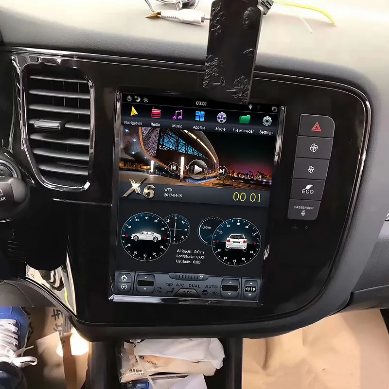 Автомагнитола на android с dvd радио gps-плеером для Mitsubishi outlander 2013-2019 навигацией сенсорным экраном мультимедиа carplay Wi-Fi видео
