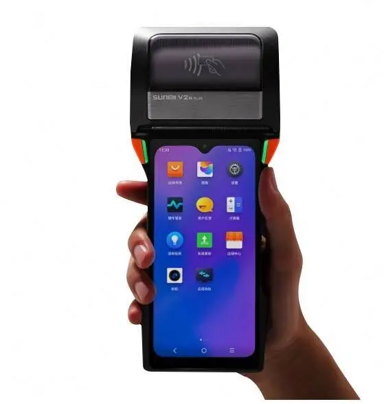 SUNMI V2S PLUS 80mm Printer 4G Network NFC with google Playstore Portable Android Pos Mobile Pos Terminal Handheld SUNMI
