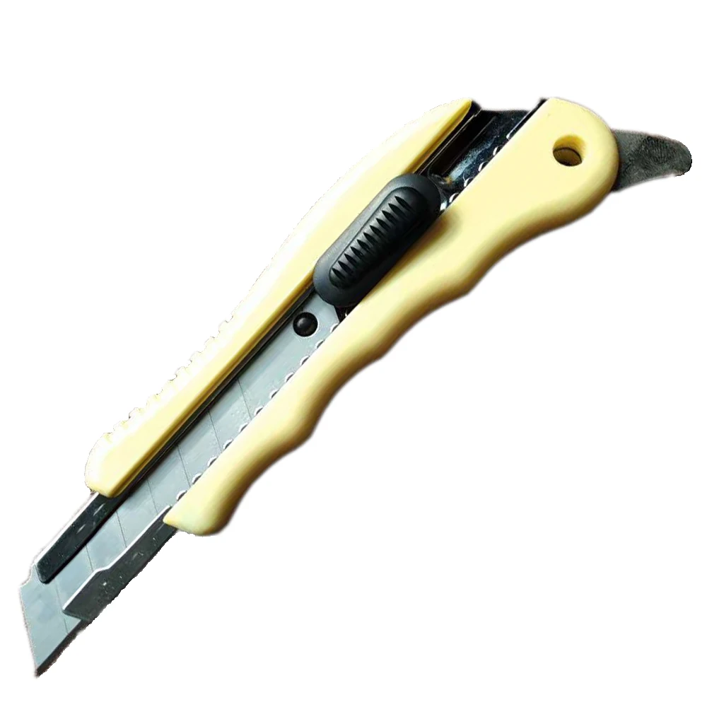 
With blade metal multi functional knife with rear can opener design damascus hunting knife 