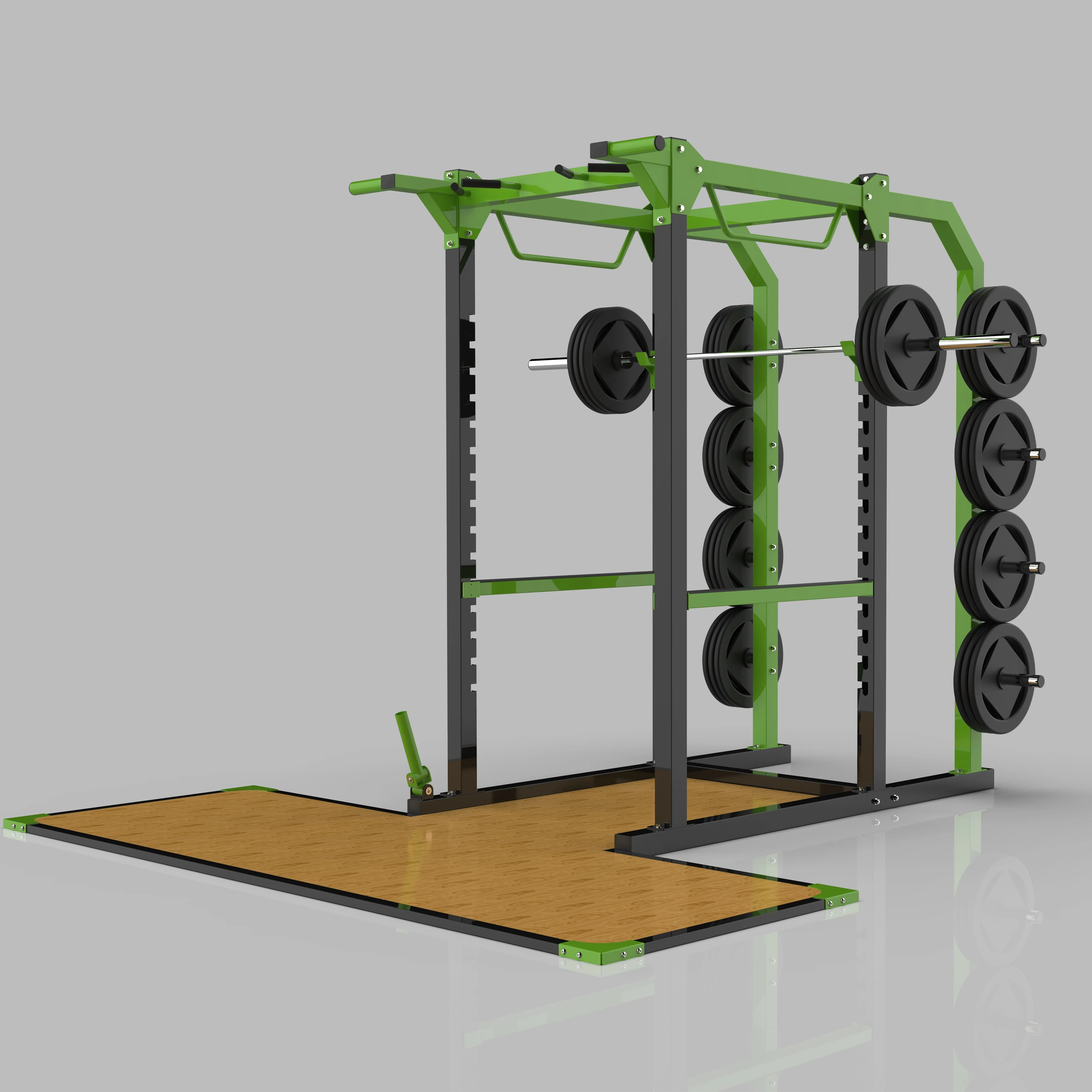 ONT-R17 Commercial Gym Fitness Machine Sports Equipment Rack Power Rack Lifting Platform Weightlifting Platform Rack