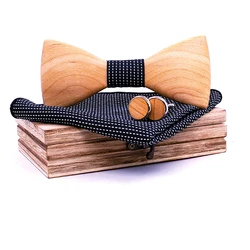 Factory Wholesale New Floral Wood Bow Ties for Men Hollow Butterflies Wedding Party Wooden Bowtie