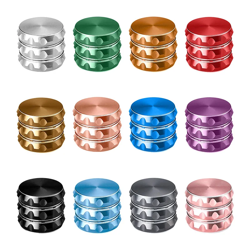 50mm Wholesale high quality aluminium colorful Grinder herb metal tobacco herb Grinder