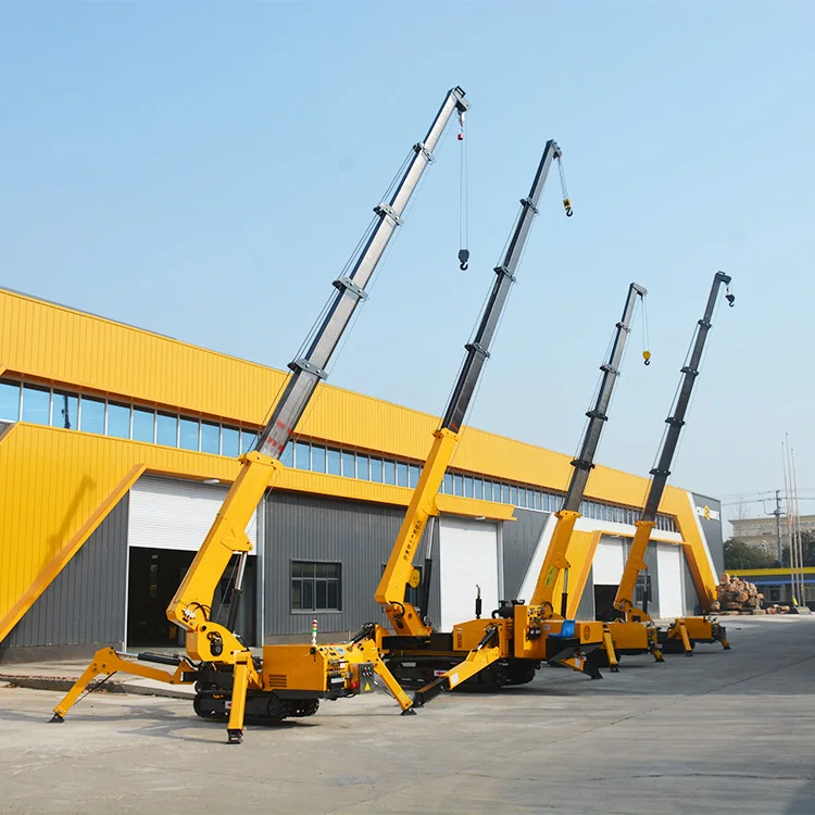 Popular Construction Telescopic Jib Spider Crane 2 Ton Mini Cranes China
