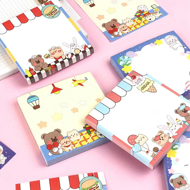 2025 Hot Sale Custom Cute Sticky Notes HighQuality Decorative Kawaii Sticky Notes Cute Patterns Colored Bulk Small Sticky Notes