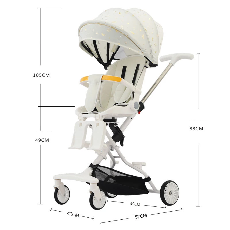 High Quality 3 in 1 baby stroller luxury high landscape Multi-Functional baby pram baby strollers for travel