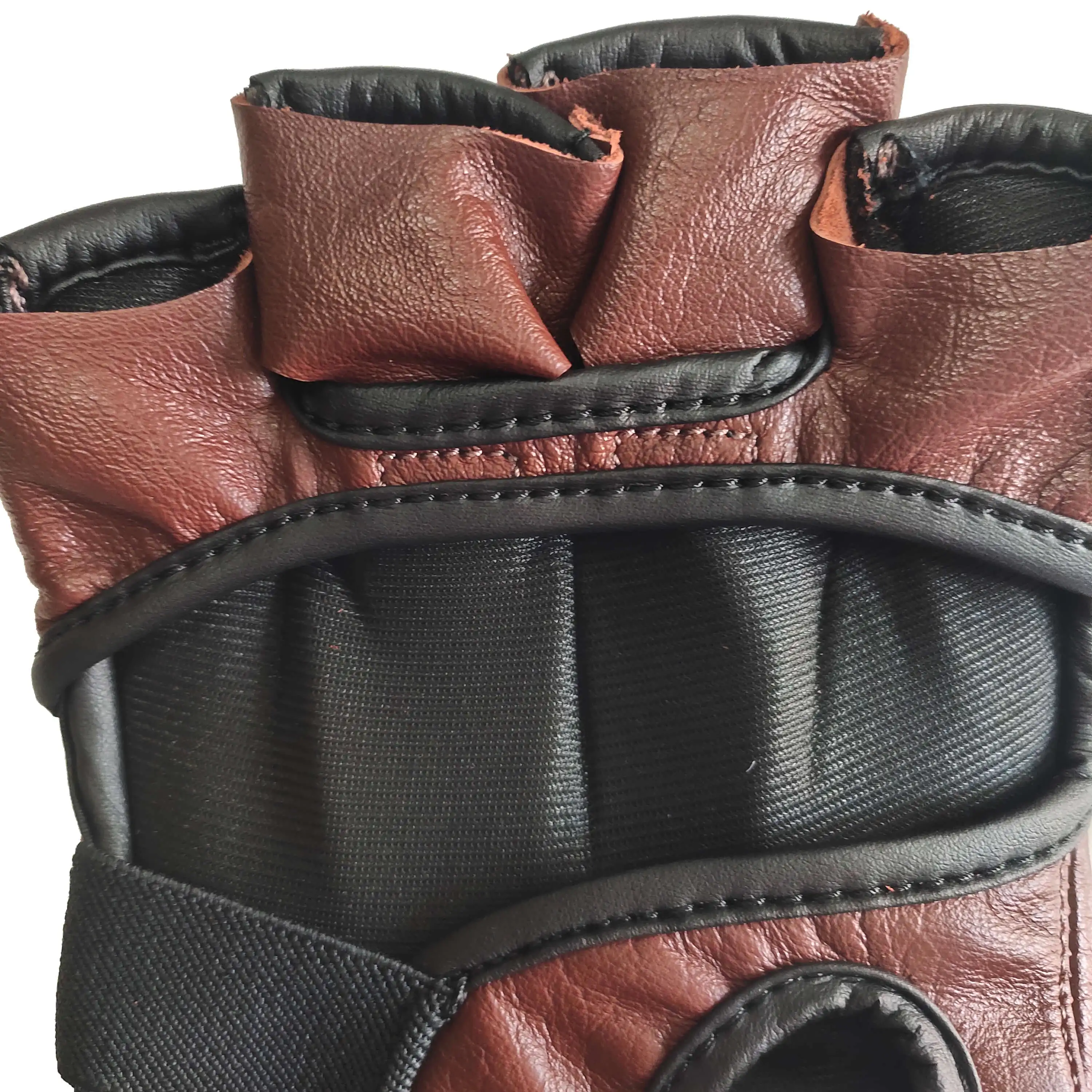 Wholesale mma gloves leather custom professional logo design your own mma gloves