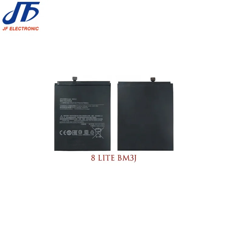 3350mAh Battery For Xiaomi Mi 8 lite BM3J 0 cycle Rechargeable Batteries