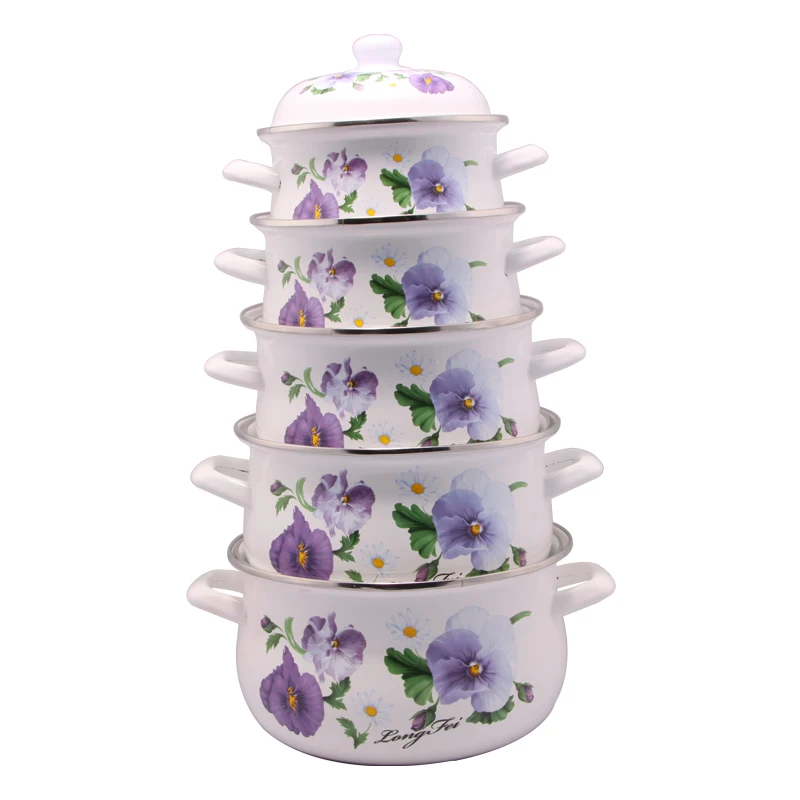 Popular hot selling fashionable cast iron enamel buffet casserole with lid