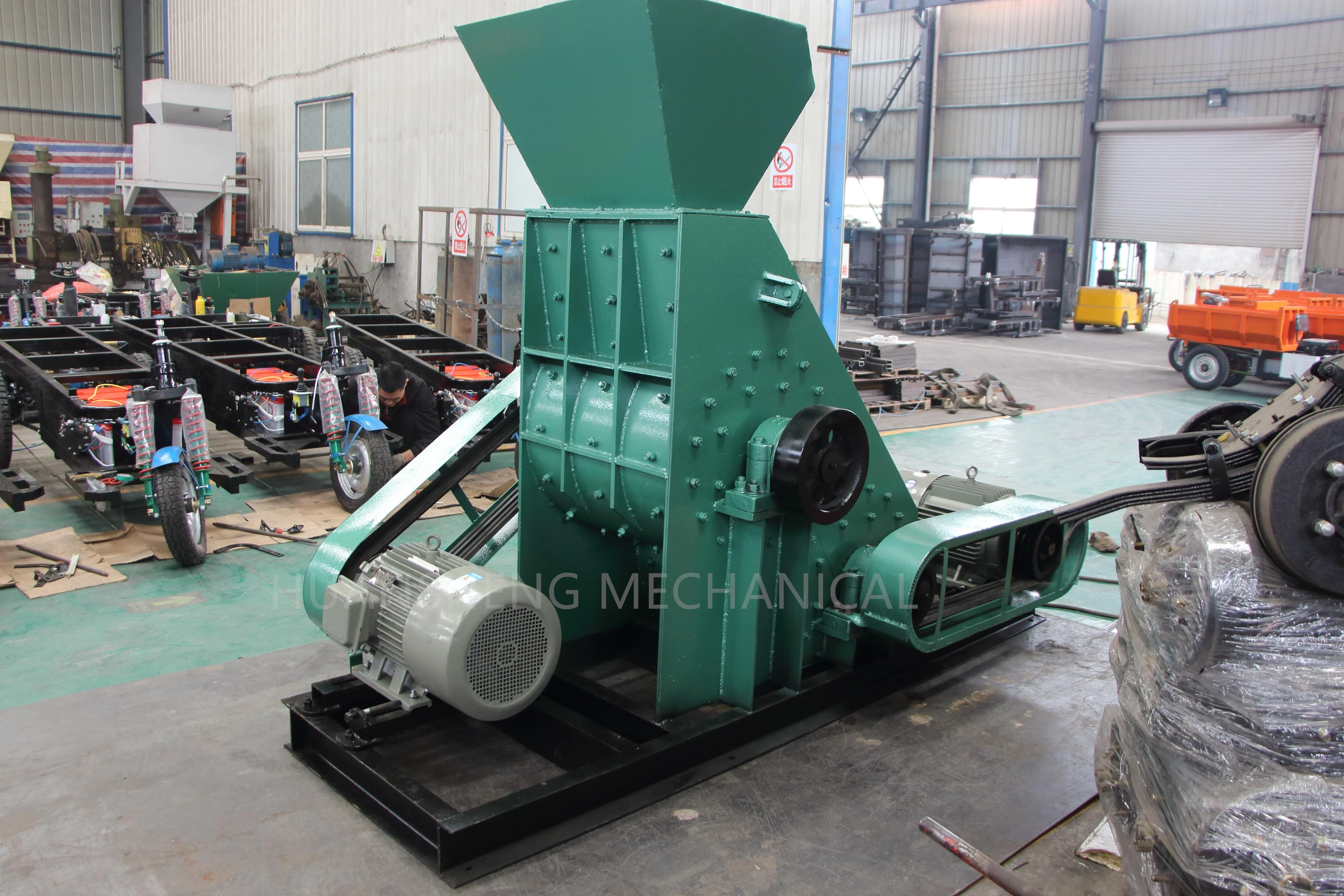 Hammer Type Double Stage Crusher Motor Double Crusher Working
