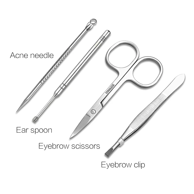 
Hight Quality 11 PCS Stainless Steel Nail Clipper Set Manicure Pedicure Set 