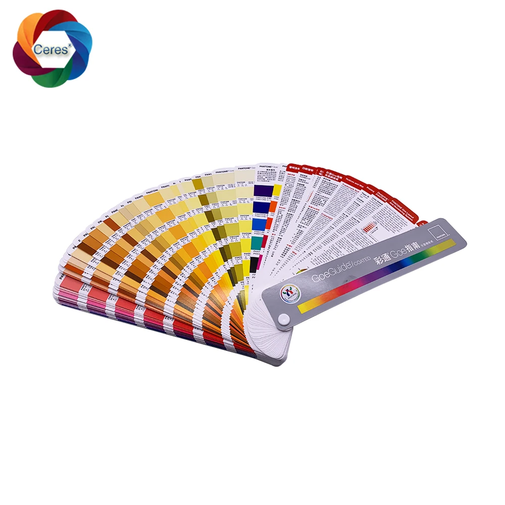 Print Area Ceres GOE  Wholesale pantone color shade card for fabric
