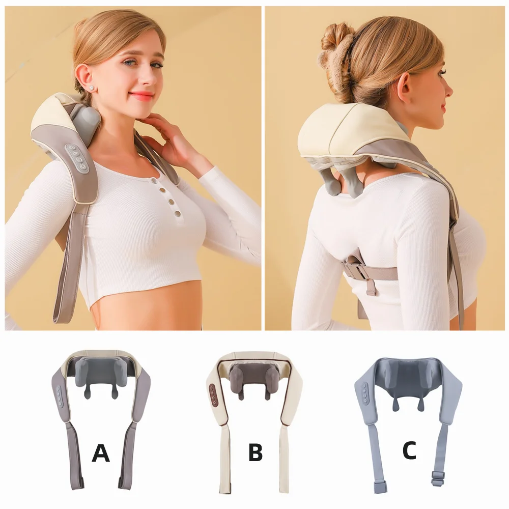 Multifunctional Travel Cervical Relaxer 3d Spa Massage Pillow Neck And Shoulder Massager