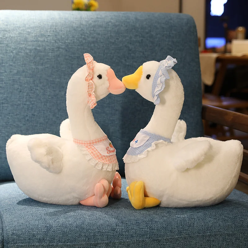 2022 NEW Amazon Creative Doll Present White Duck with Baby Plush Toy soft toy Big white Goose Stuffed Animal Plush Toy