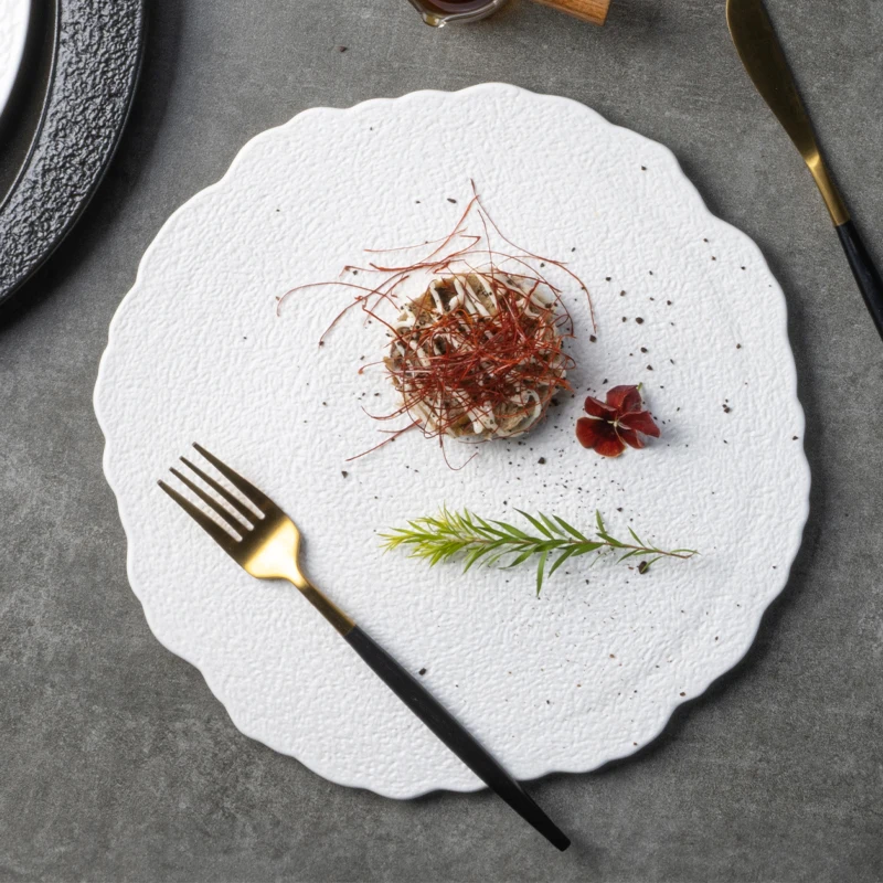 Yayu Popular Design Speckled Dinnerware Special Cobblestone Stoneware Rock Porcelain Dinner Sets Japanese Plates Ceramic