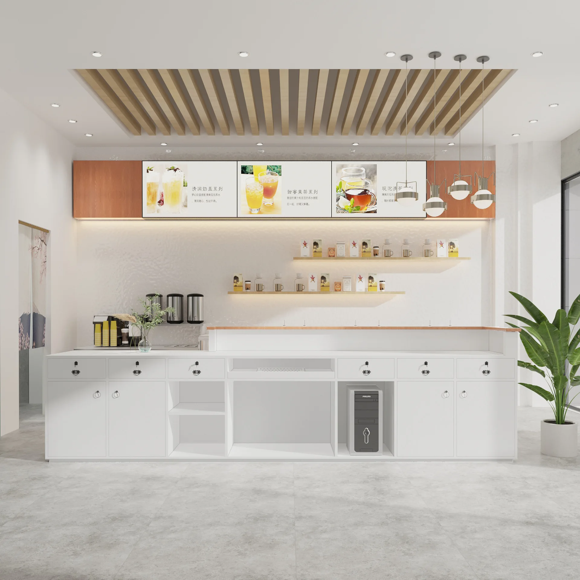 Coffee Checkout Counter Hotel Office Modular Furniture Work Front Desk Reception Salon Reception Desks With Cabinet For Sale