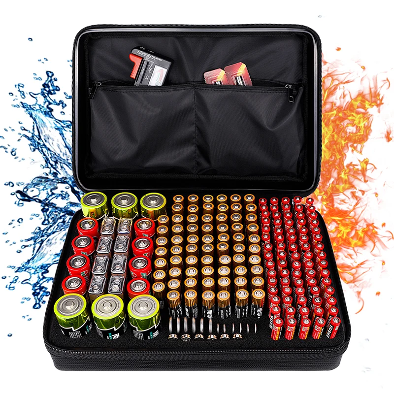 Certificate folder custom portable travel black fireproof safe documents bag file storage box waterproof battery bag