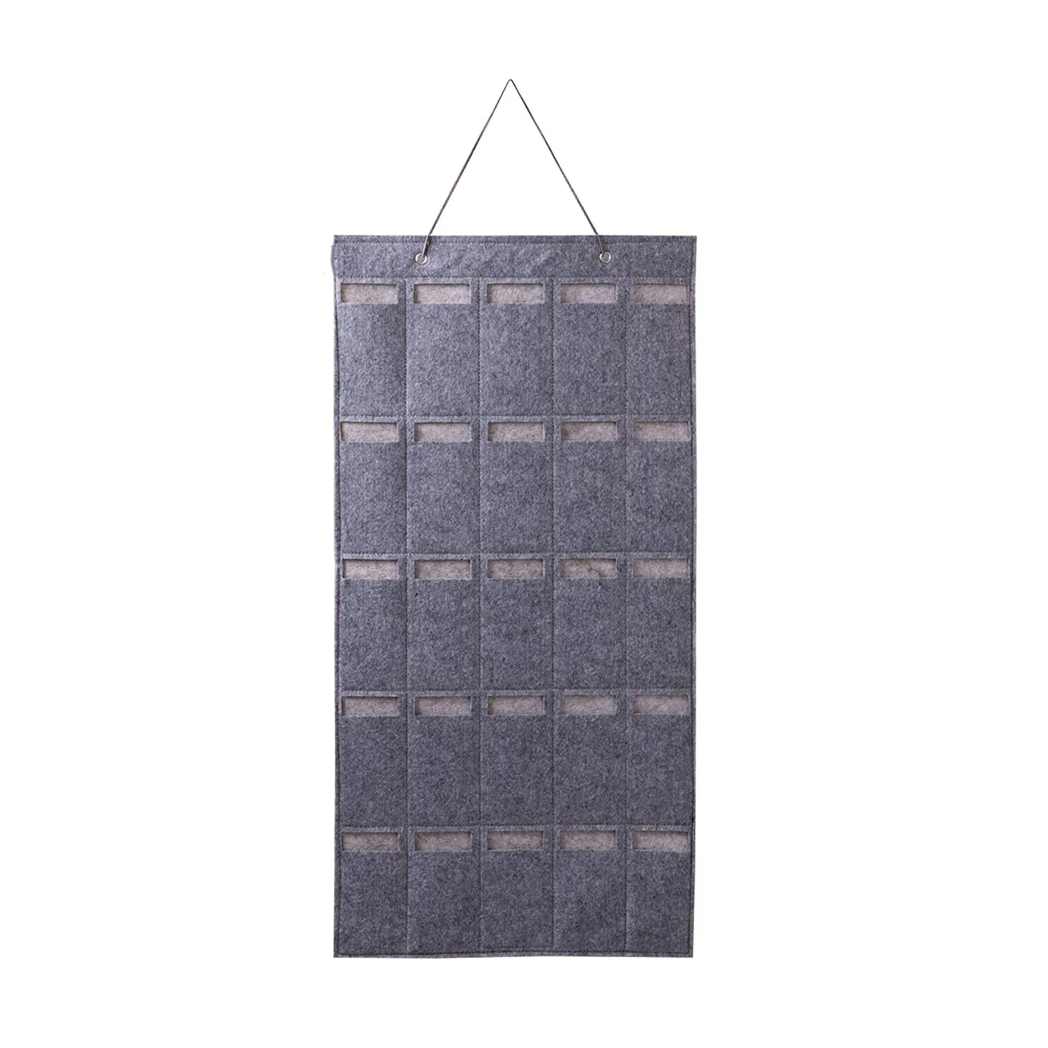  Gray eyeglasses travel felt wall pocket hanger mounted holder hanging bag sunglasses organizer