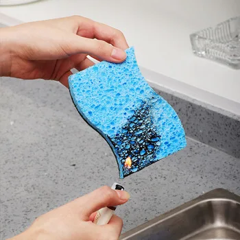 Wholesale double side scrubber sponge kitchen magic melamine sponge