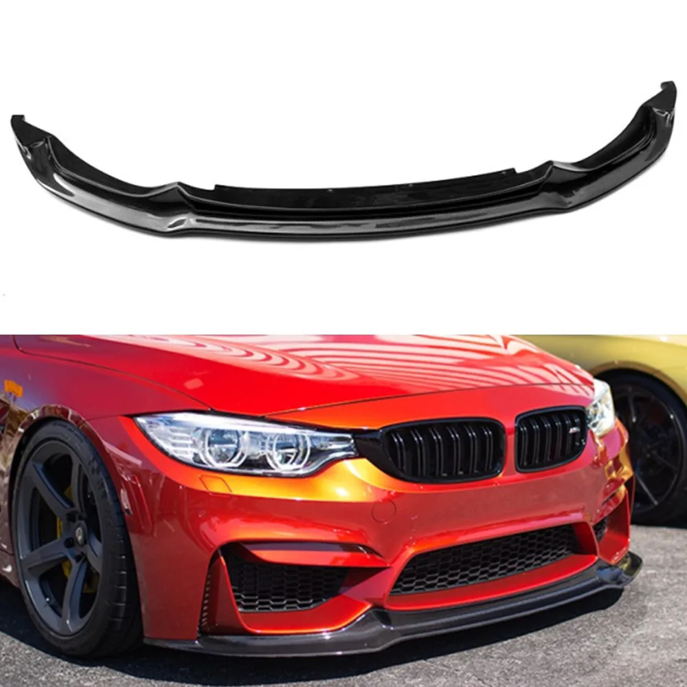 Vorsteiner Carbon Fiber Front Lip car front bumper spoiler  for BMW F80 M3 F82 F83 M4 CS GTS 2015-2019
