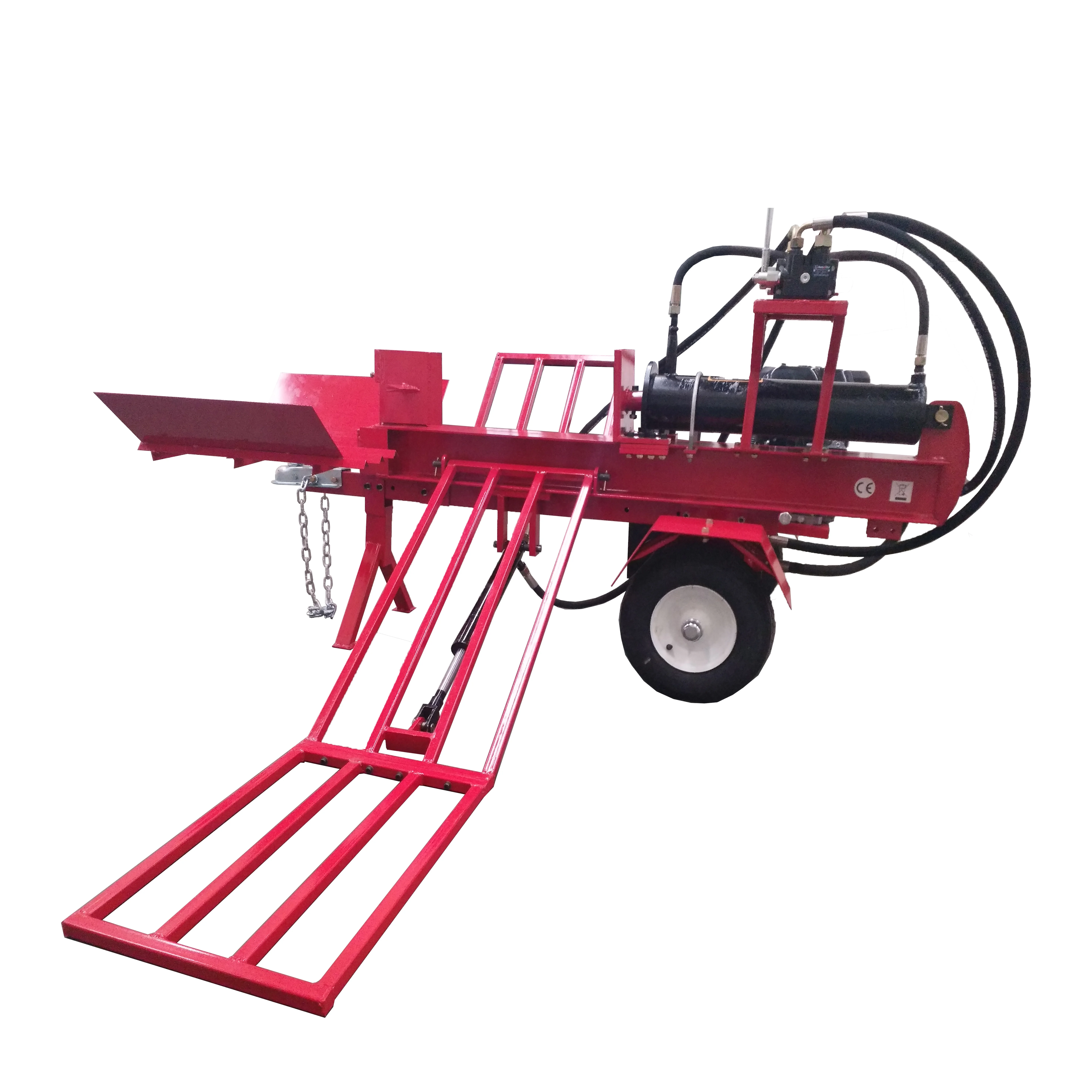 Forestry Machinery Log Lifter Hydraulic Wood Splitter Wood Dividing Machine Splitter with 6 Way Wedge