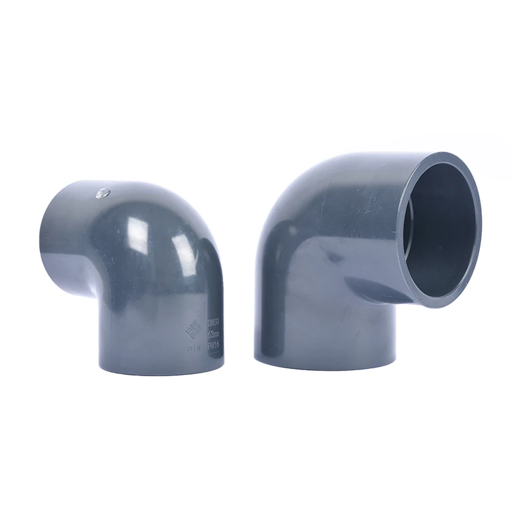 Best selling chemical grade Industrial Grade Plastic Pipe Fittings 90 elbow UPVC 90 degree elbow